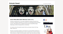 Desktop Screenshot of animalshawaii.com