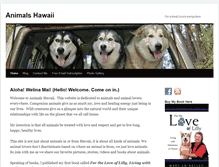 Tablet Screenshot of animalshawaii.com